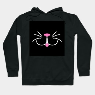 Silly cat face mask Hoodie